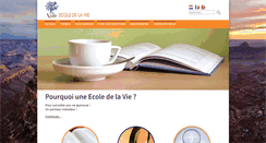 Desktop Screenshot of ecoledelavie.org