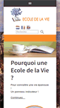 Mobile Screenshot of ecoledelavie.org