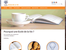 Tablet Screenshot of ecoledelavie.org